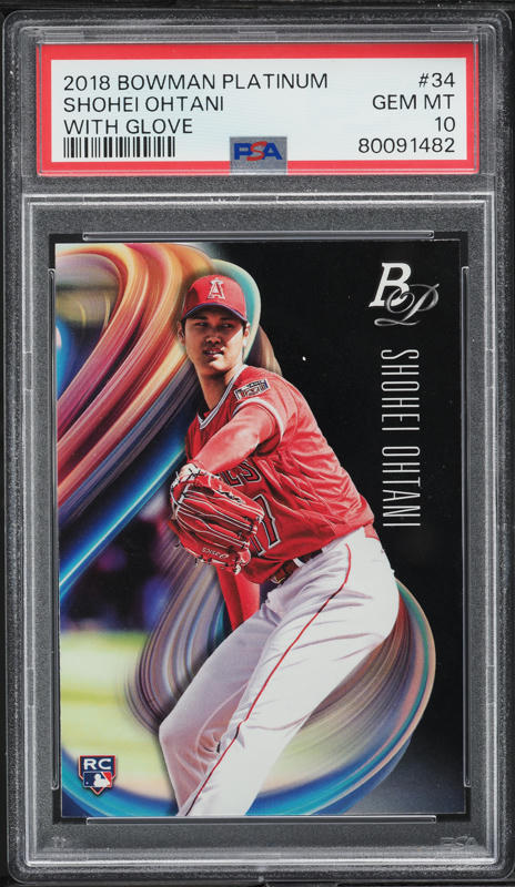 2018 Bowman Platinum With Glove Purple Shohei Ohtani ROOKIE /250