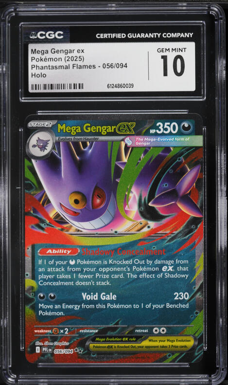 2025 Pokemon Japanese Mega Dream ex SAR Mega Gengar ex #240 CGC 10