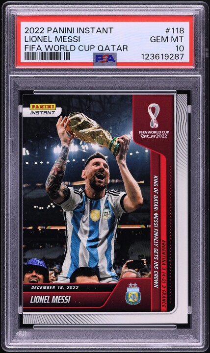 FIFA World Cup 2022 Lionel Messi PSA10
