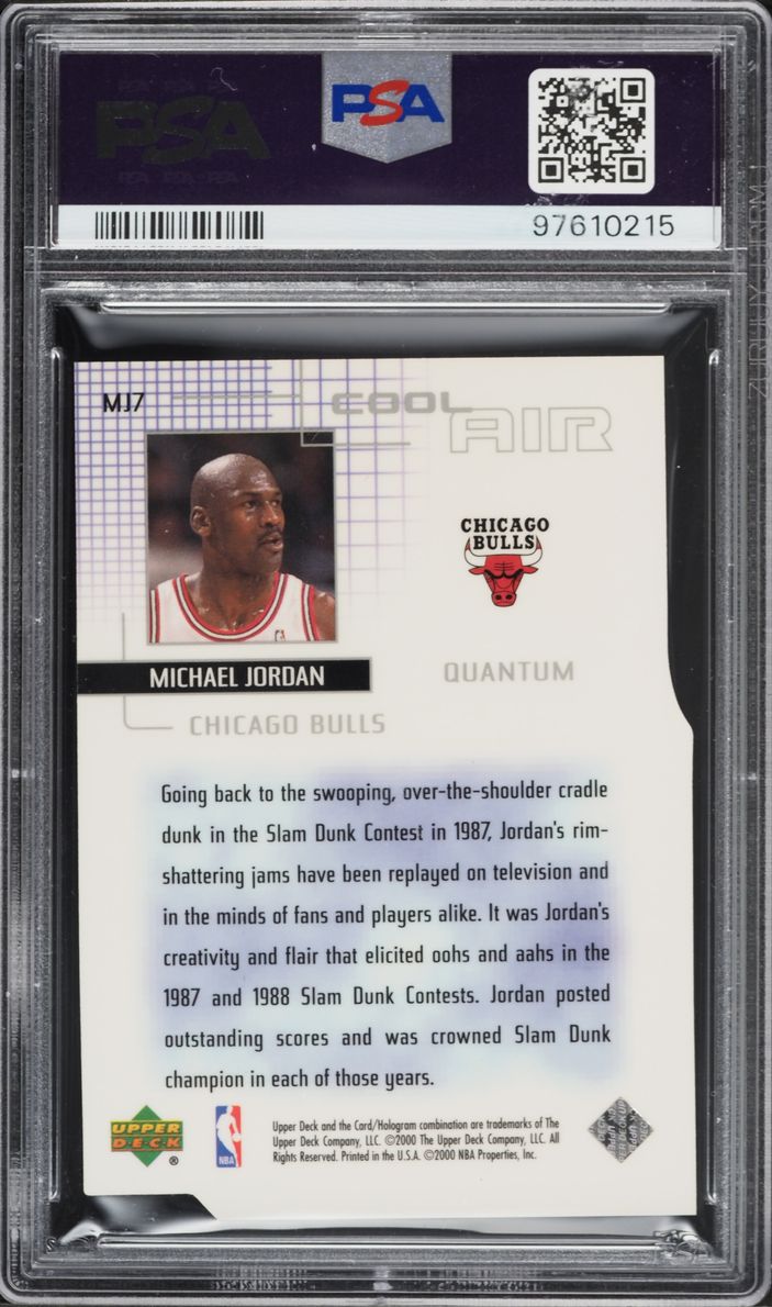 1999 Upper Deck Cool Air Level 1 Michael Jordan /100 #MJ7 PSA 10 GEM MINT
