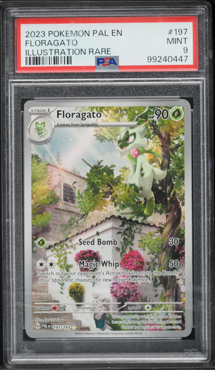 2023 Pokemon Scarlet & Violet Paldea Evolved IR Floragato #197 PSA 9 MINT