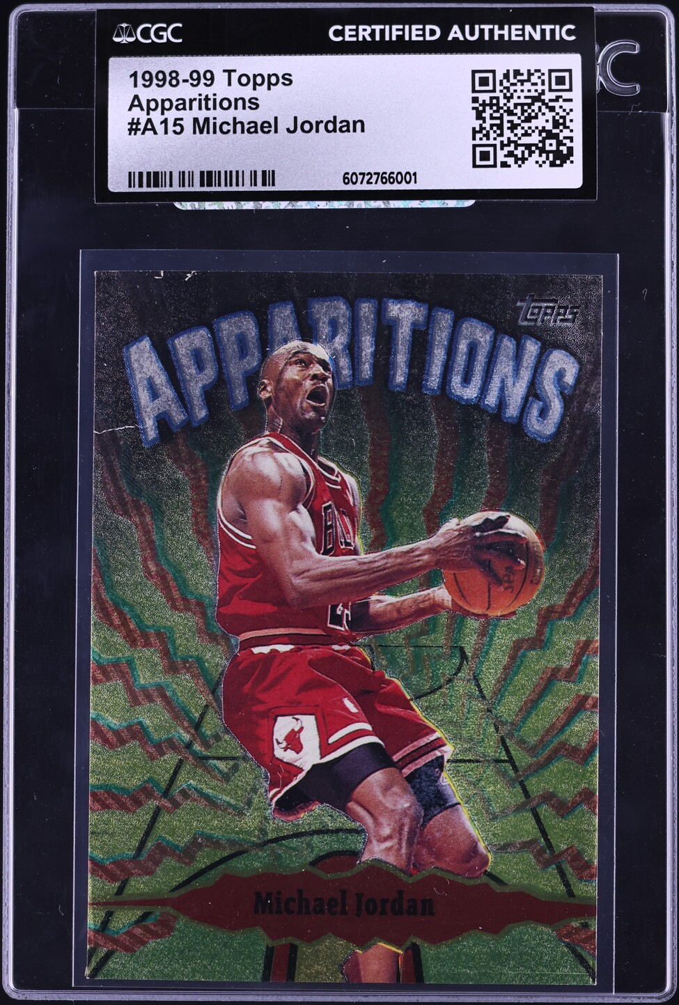 1998 Topps Apparitions Michael Jordan #A15 CGC AUTH