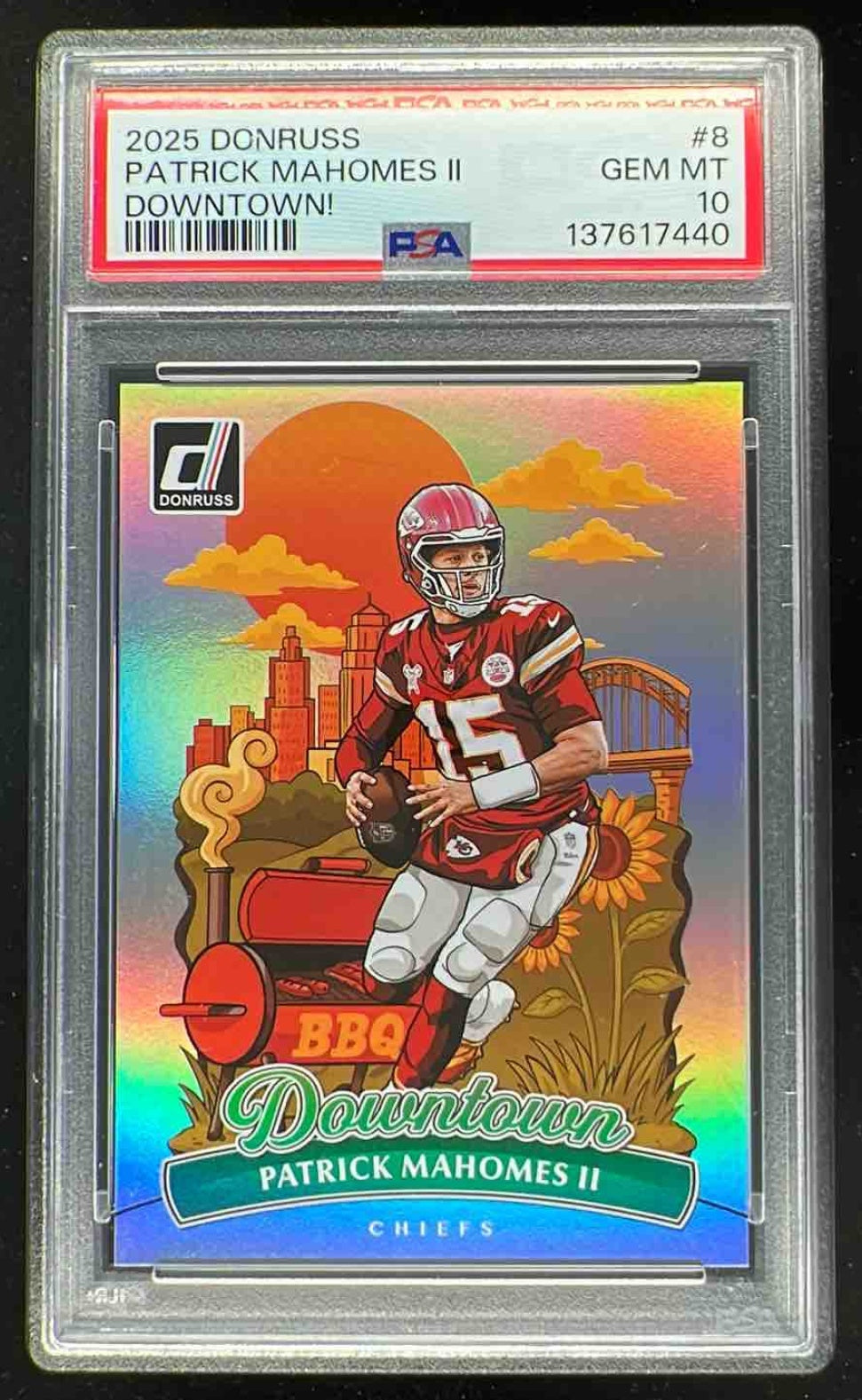 2022 Panini Mosaic Purple Patrick Mahomes II /49 #256 PSA 10 GEM