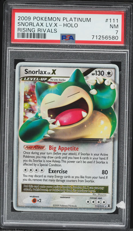2008 Pokemon Japanese Promo Domino's Pizza Holo Snorlax LV.X #127