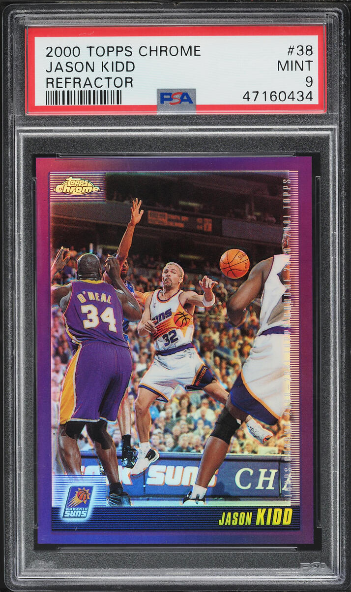 2000 Topps Chrome Refractor Jason Kidd #38 PSA 9 MINT