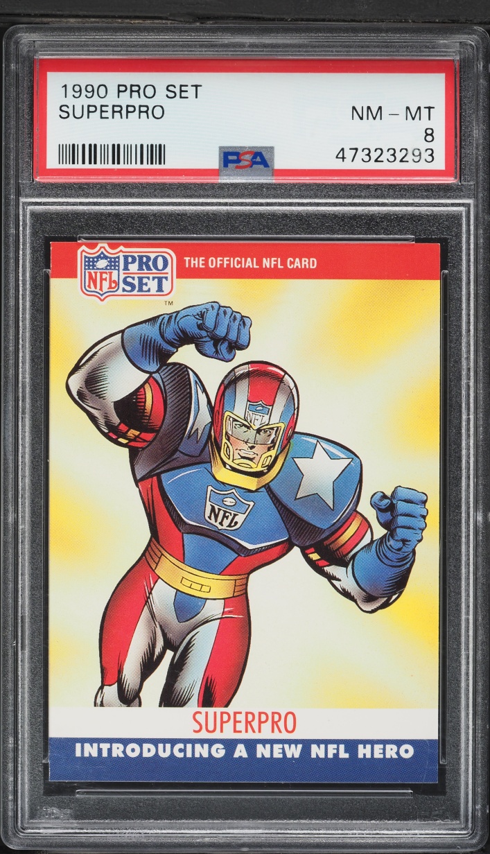 1990 Pro Set Football Superpro PSA 8 NM-MT