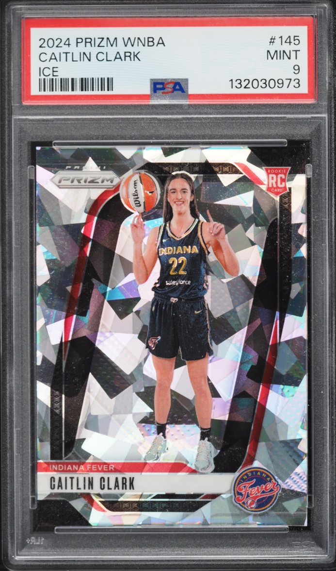 2024 Panini Prizm WNBA Ice Caitlin Clark ROOKIE #145 PSA 9 MINT