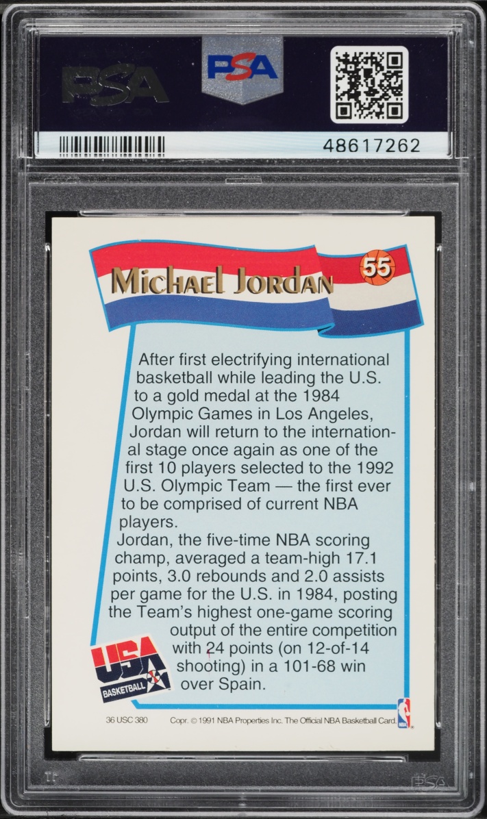 1991 Hoops McDonald's Michael Jordan #55 PSA 9 MINT