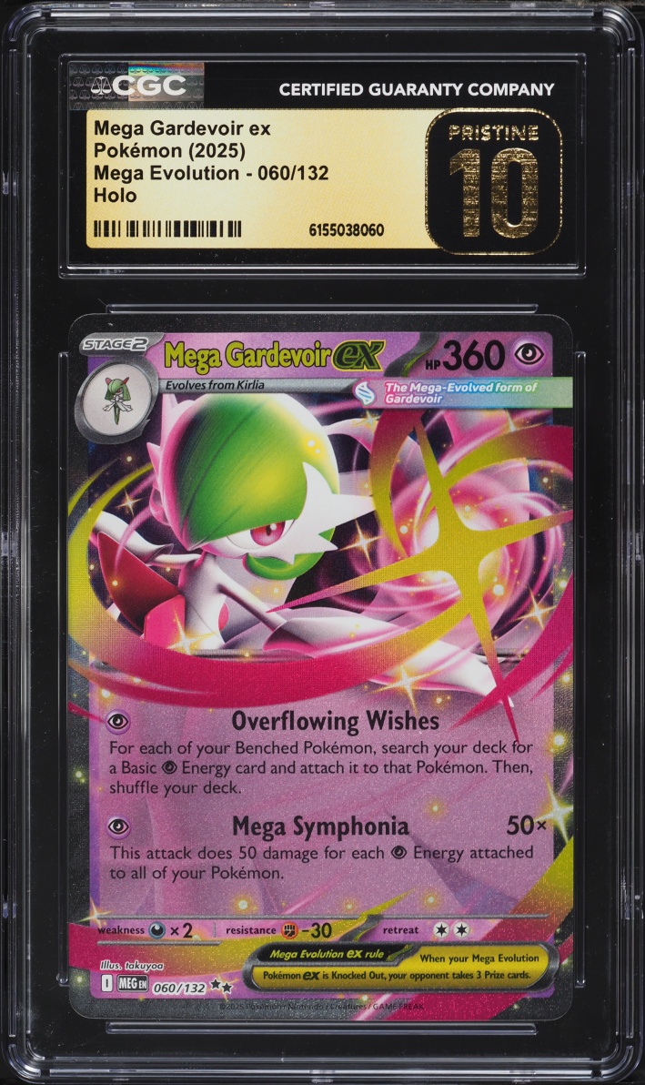 2025 Pokemon Mega Evolution Holo Mega Gardevoir Ex #60 CGC 10 PRISTINE