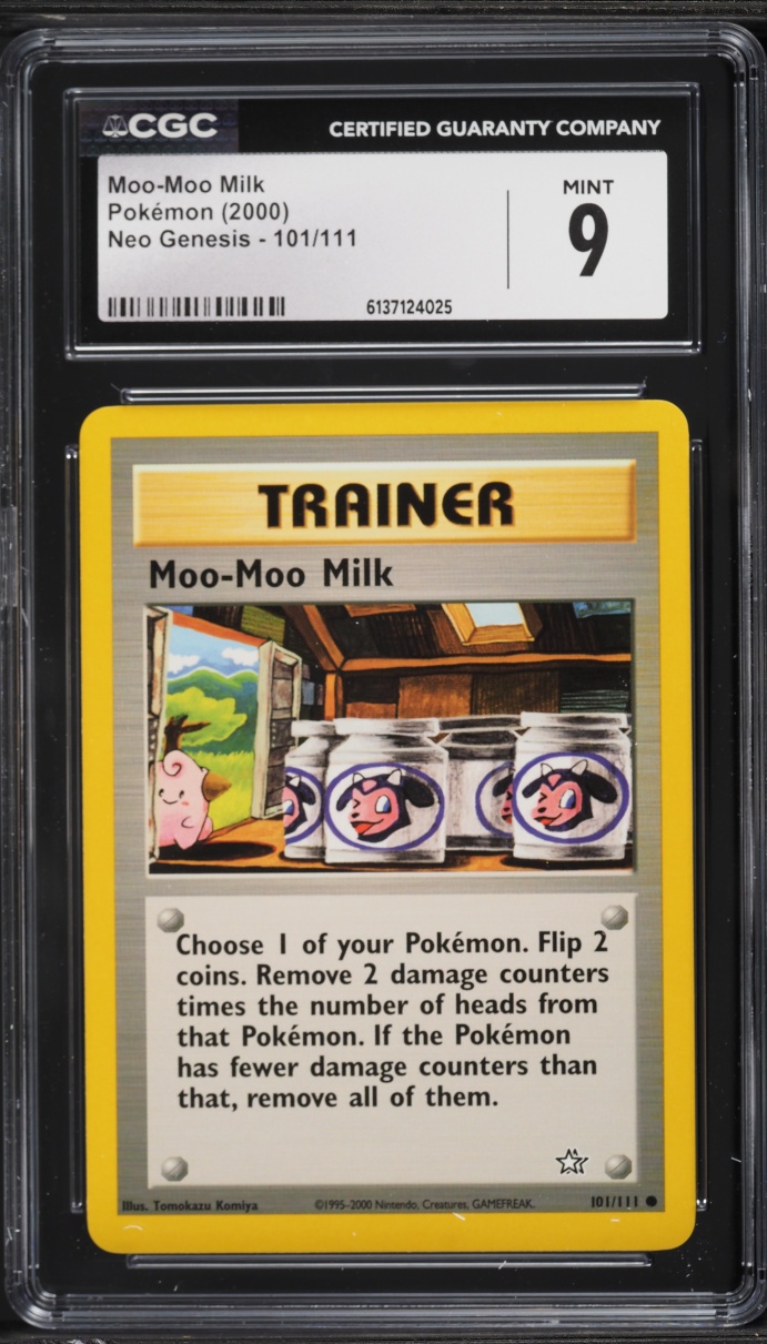 2000 Pokemon Neo Genesis Moo-Moo Milk #101 CGC 9 MINT