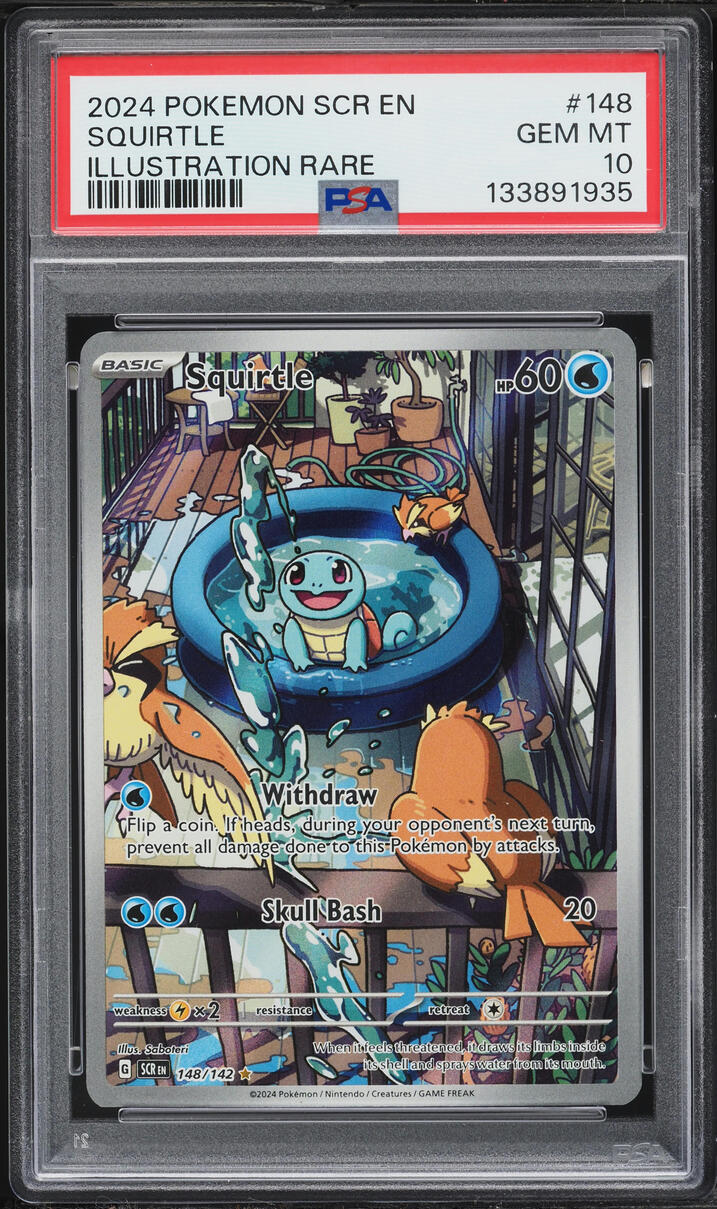 2023 Pokemon Scarlet & Violet Stellar Crown IR Squirtle #148 PSA 10 GEM MINT