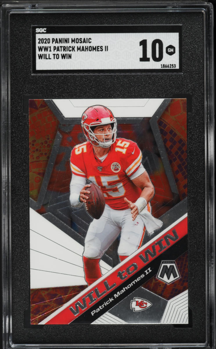 2020 Panini Mosaic Will To Win Patrick Mahomes II #WW1 SGC 10 GEM MINT