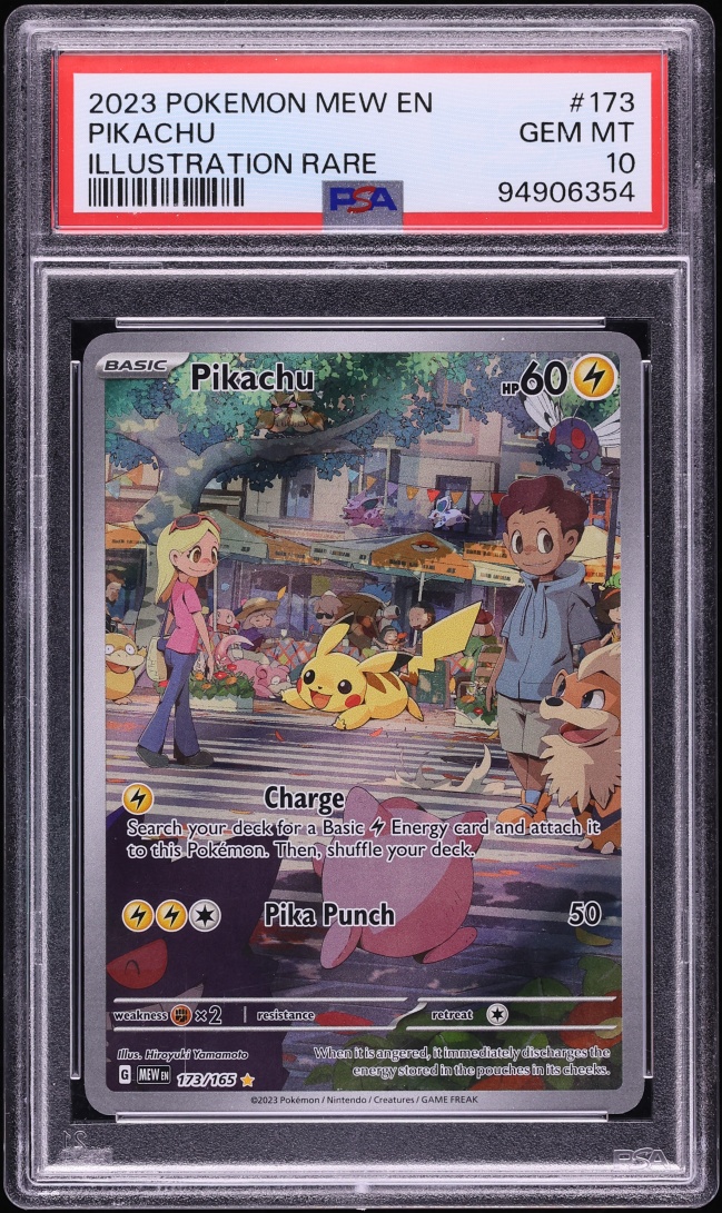 2023 Pokemon Scarlet & Violet 151 IR Pikachu #173 PSA 10 GEM MINT