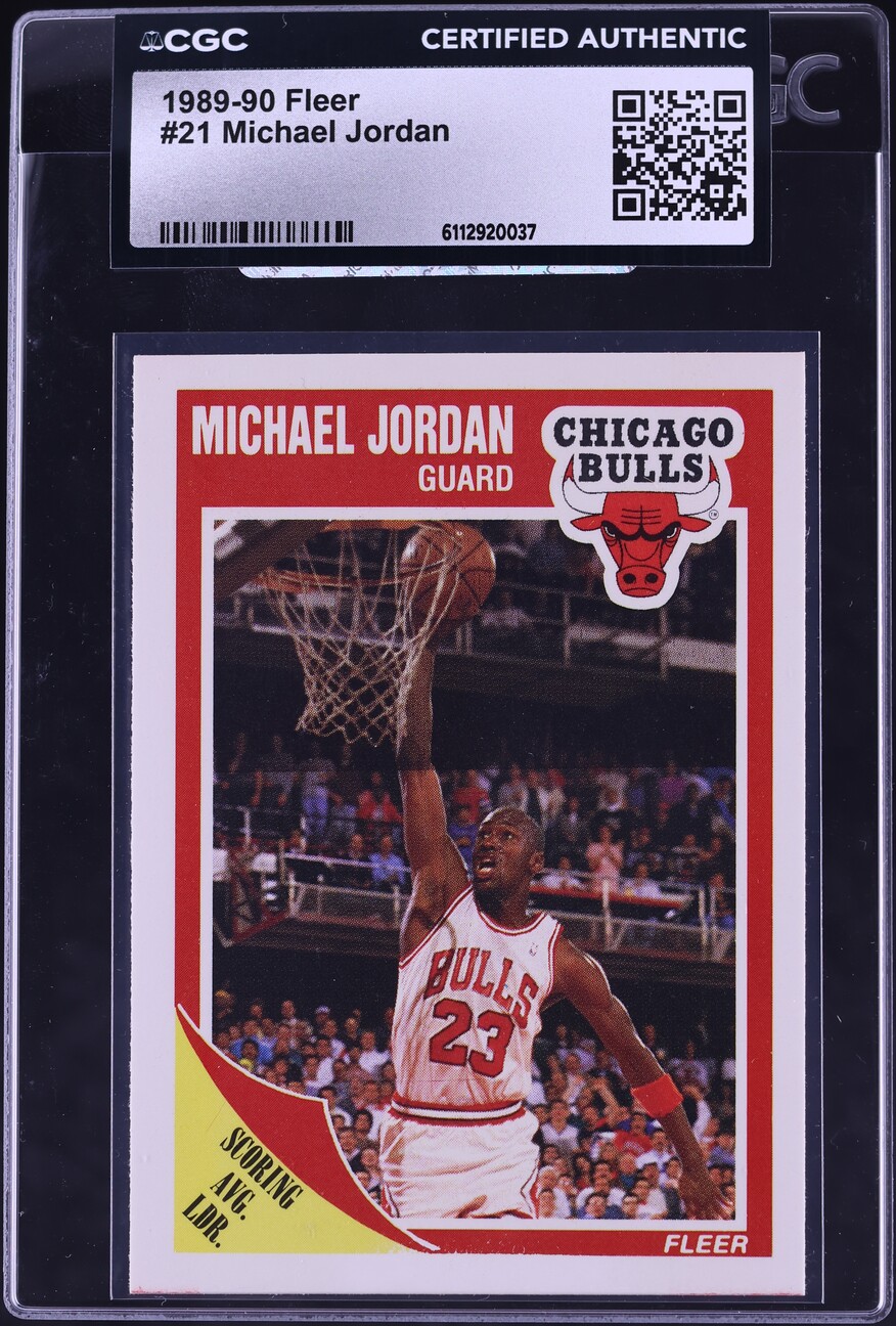 1989 Fleer Basketball Michael Jordan #21 CGC AUTH