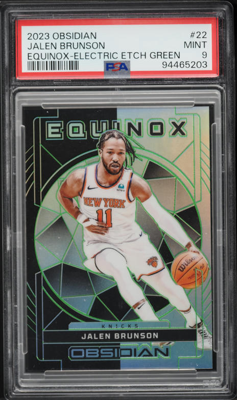 2023 Select Premier Gold Prizm Die-Cut Jalen Brunson /10 #194 PSA