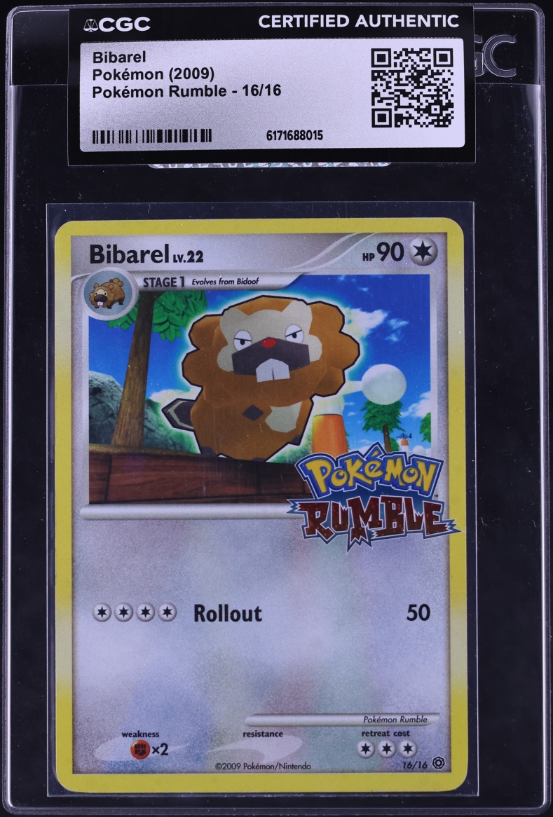 2009 Pokemon Platinum Rumble Bibarel #16 CGC AUTH