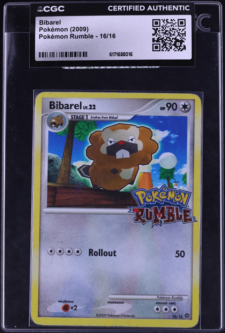 2009 Pokemon Platinum Rumble Bibarel #16 CGC AUTH