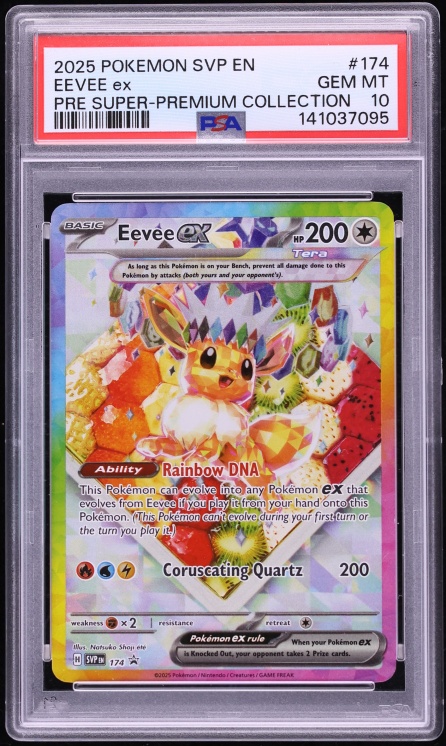 2025 Pokemon SV Promo Prismatic Evolutions Super Premium Full Art Eevee ex #174 PSA 10 GEM MINT