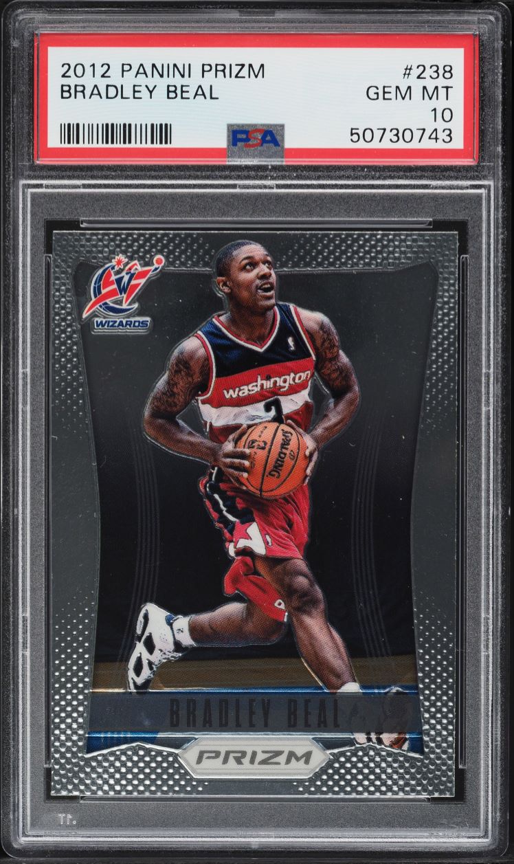 2020 Panini Spectra Color Blast Bradley Beal #11 PSA 9 MINT on