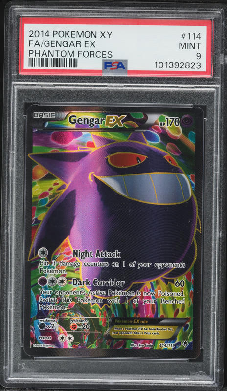 2014 Pokemon Japanese XY Phantom Gate 1st Edition Full Art Gengar
