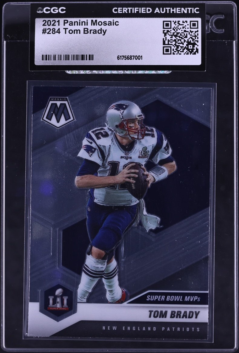 2021 Panini Mosaic Tom Brady #284 CGC AUTH