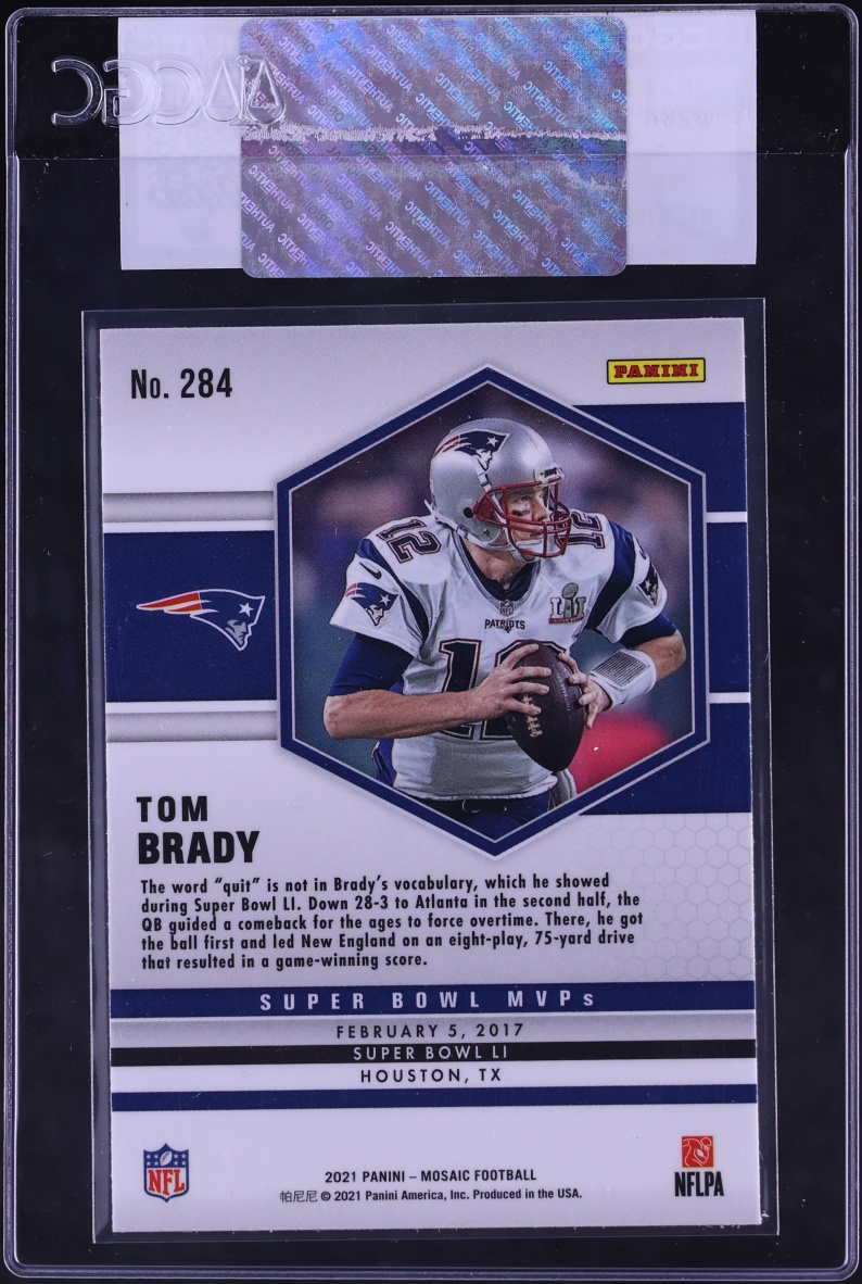 2021 Panini Mosaic Tom Brady #284 CGC AUTH