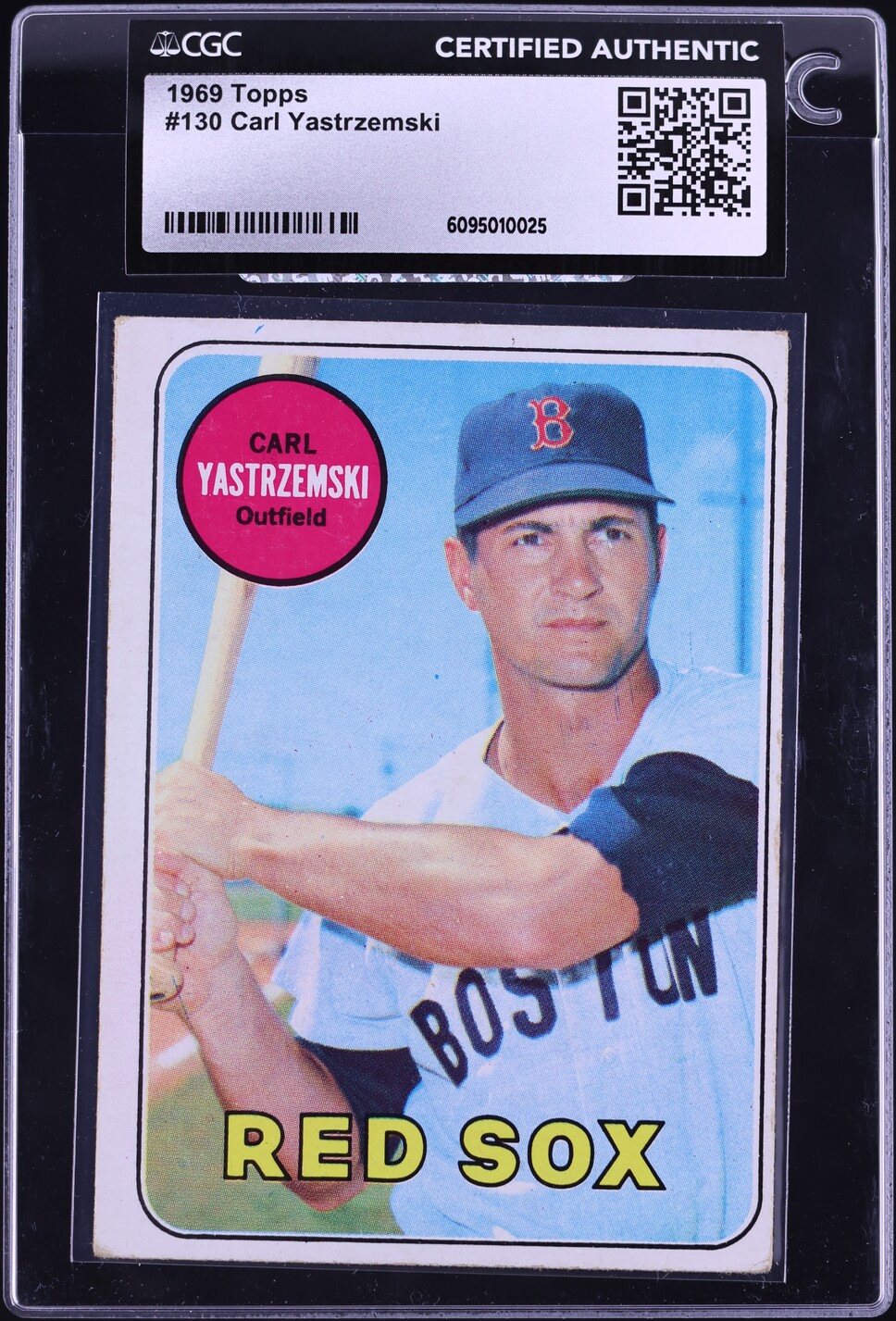 1969 Topps Carl Yastrzemski #130 CGC AUTH