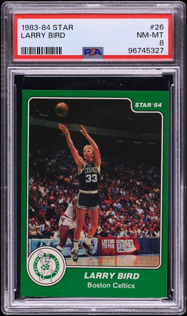 1983 Star Basketball Larry Bird #26 PSA 8 NM-MT