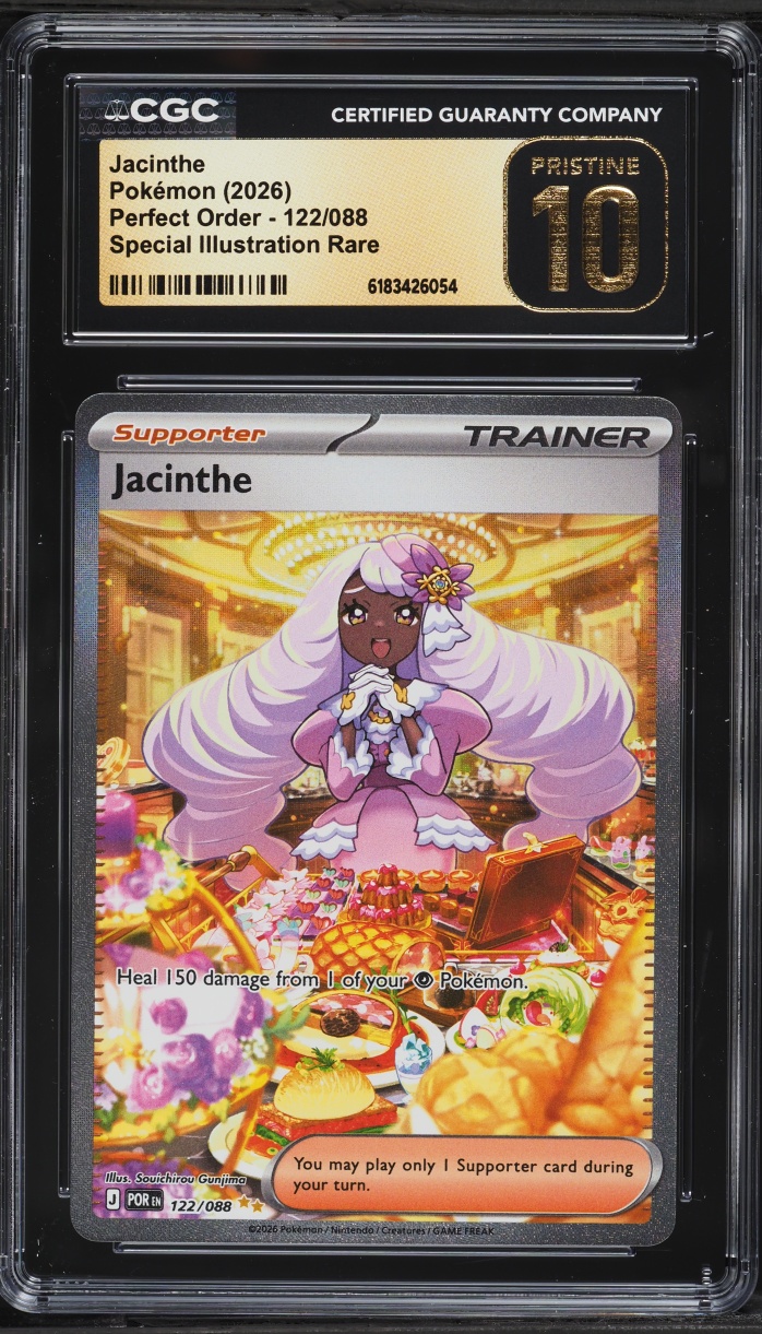 2026 Pokemon Mega Evolution Perfect Order SIR Jacinthe #122 CGC 10 PRISTINE