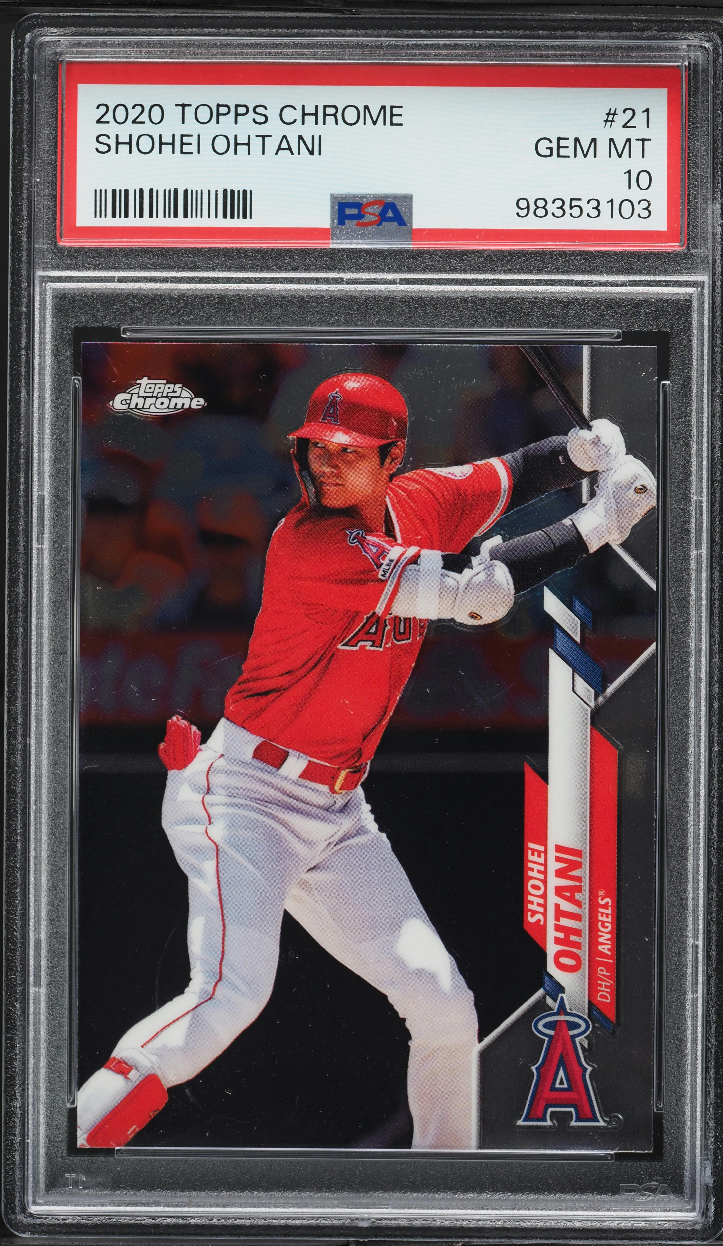 大谷翔平 ★PSA10★ 2020 Topps Green Refractor 2020 Topps Shohei Ohtani Green Refractor LE 85/99 #21 PSA 9