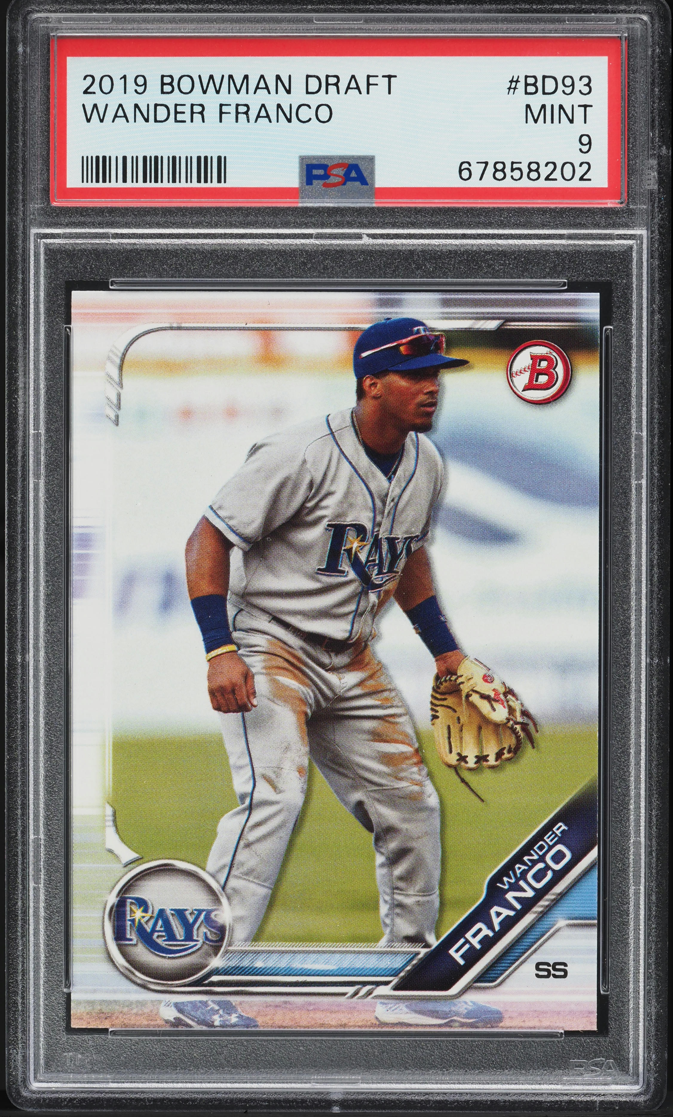 2019 Bowman Draft Wander Franco ROOKIE #BD-93 PSA 9 MINT