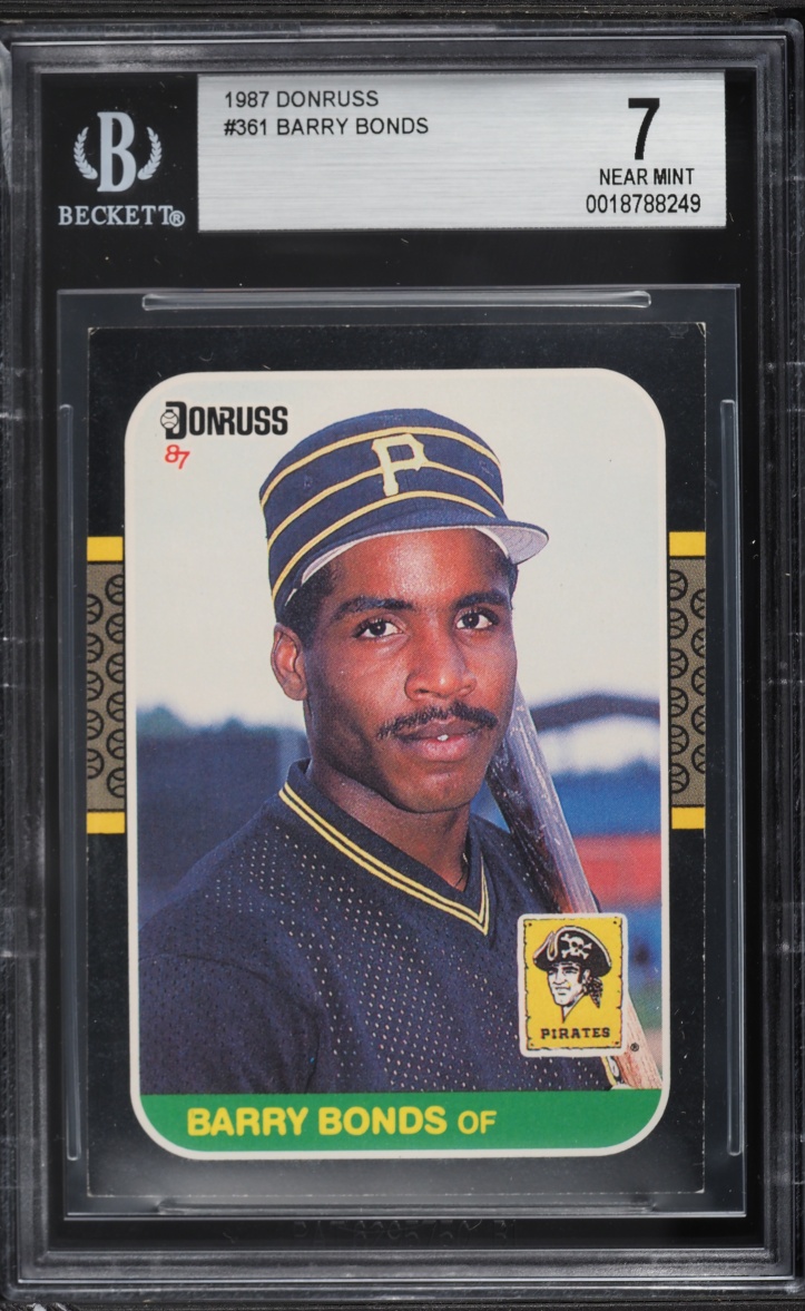 1987 Donruss Barry Bonds ROOKIE #361 BGS 7 NRMT