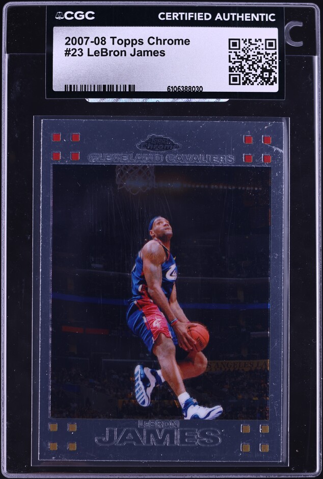 2007 Topps Chrome LeBron James #23 PSA 10 GEM MINT on Fanatics Collect