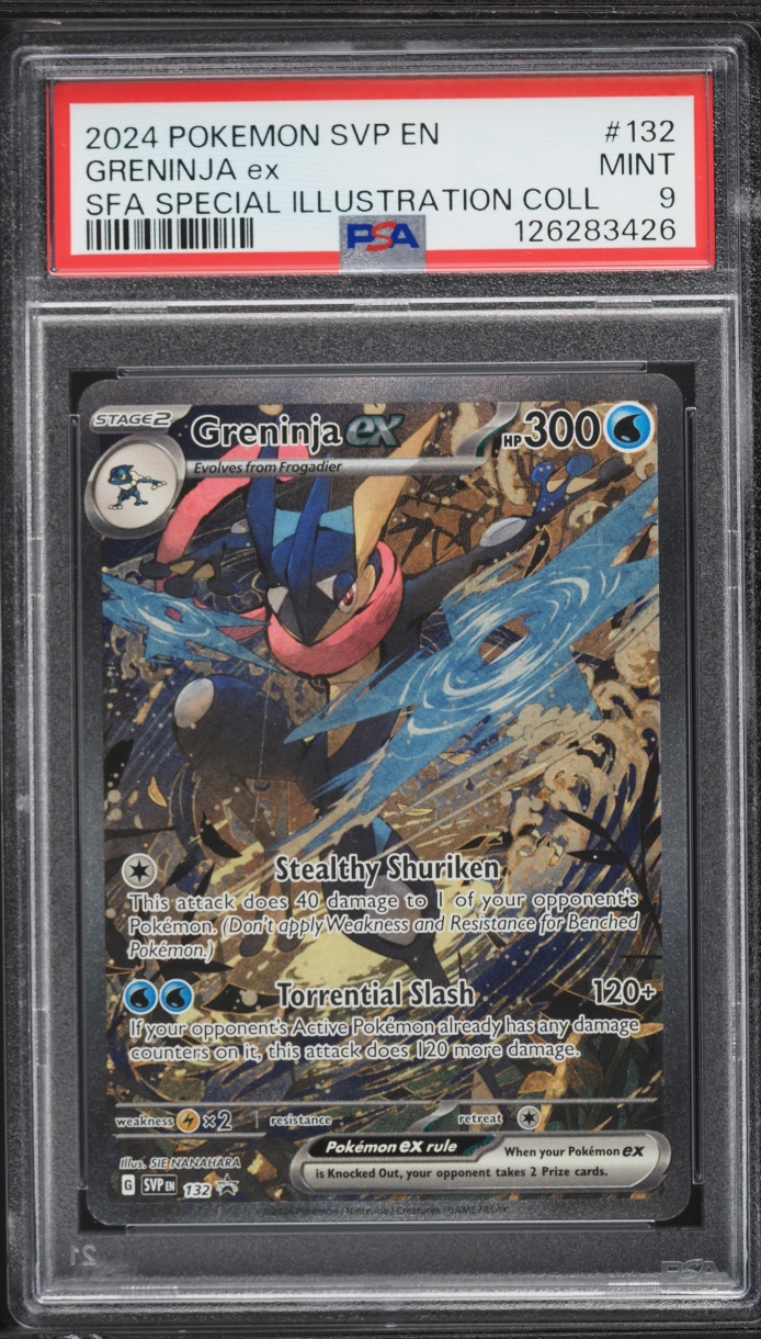 2024 Pokemon Scarlet & Violet Promo Special Illustration Collection Greninja ex #132 PSA 9 MINT