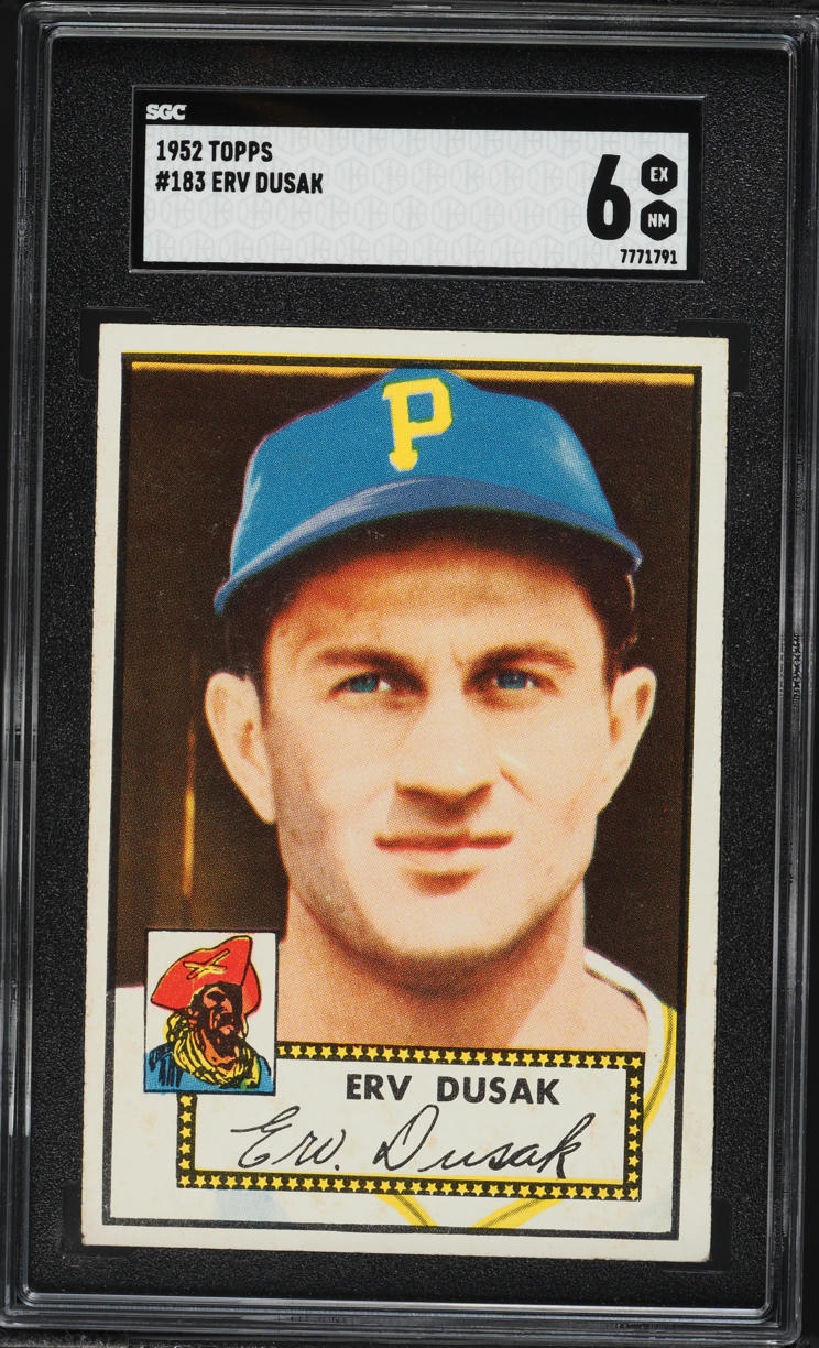 1952 Topps Erv Dusak #183 SGC 6 EXMT