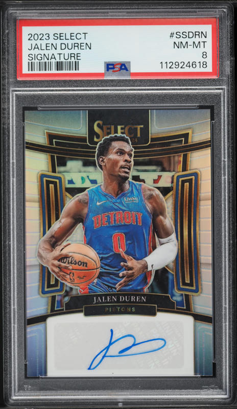 2023 Select Neon Orange Pulsar FOTL Jalen Duren AUTO /30 #SS-DRN