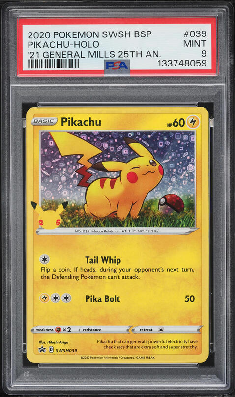 2010 Pokemon Korean World Collection Holo Pikachu PSA 9 MINT on