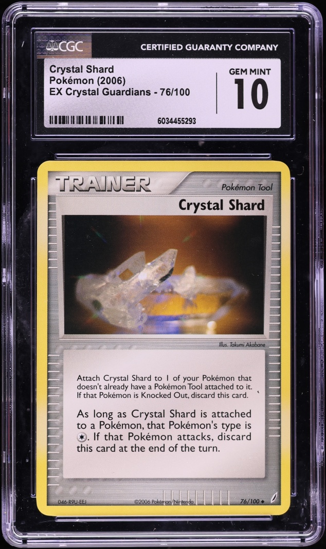 2006 Pokemon EX Crystal Guardians Crystal Shard #76 CGC 10 GEM MINT