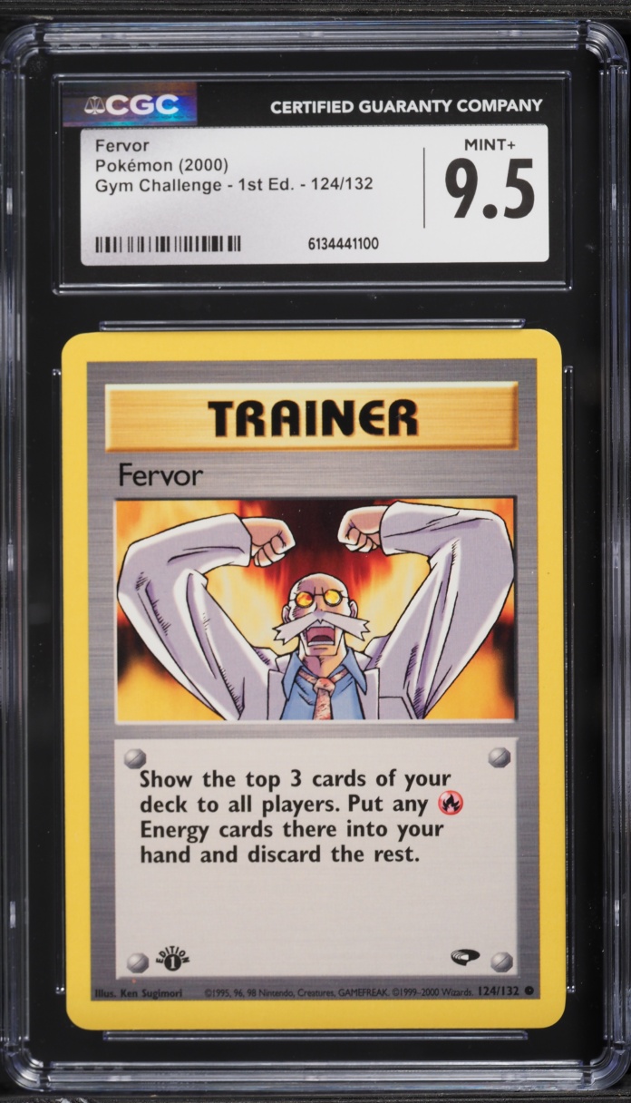 2000 Pokemon Gym Challenge 1st Edition Fervor #124 CGC 9.5 MINT+