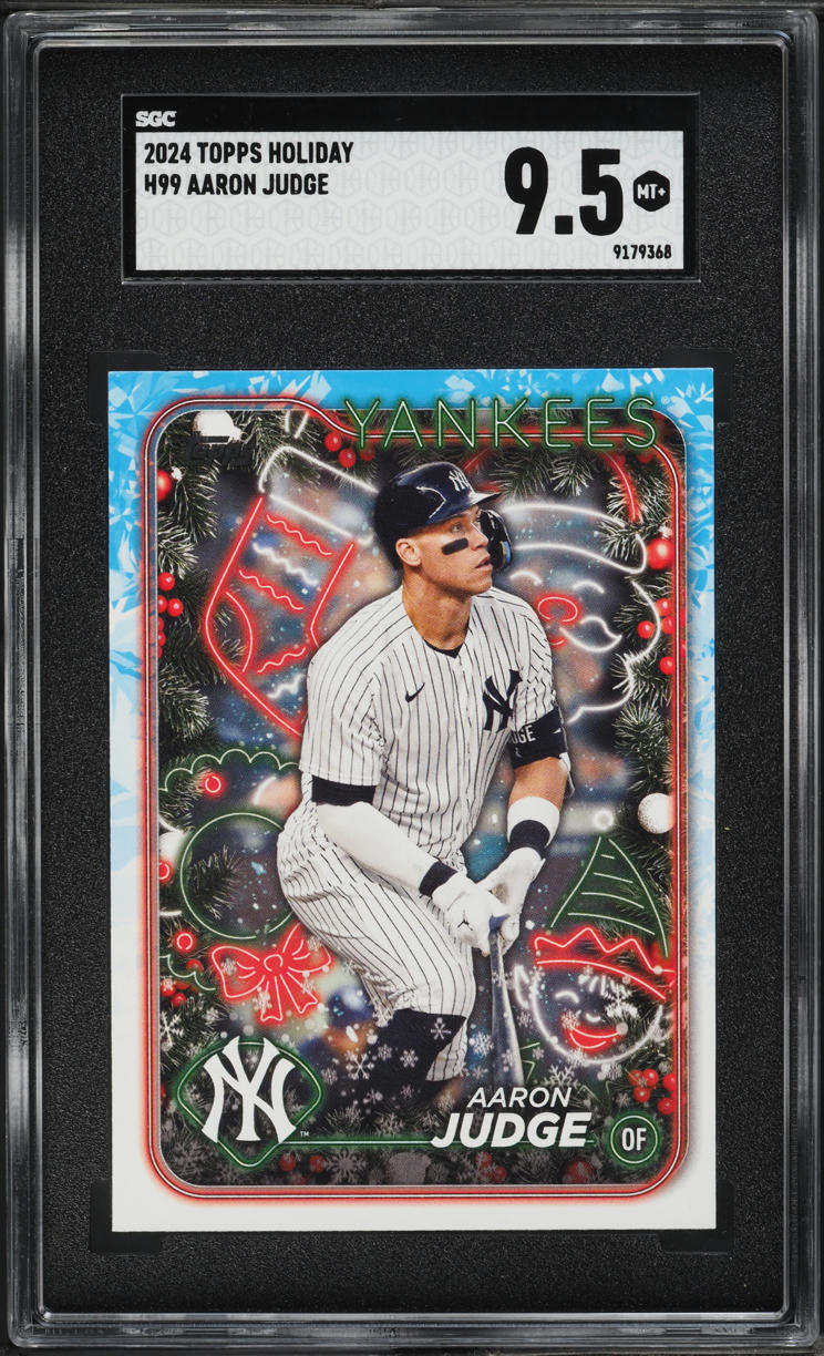 2024 Topps Holiday Aaron Judge #H99 SGC 9.5 MINT+