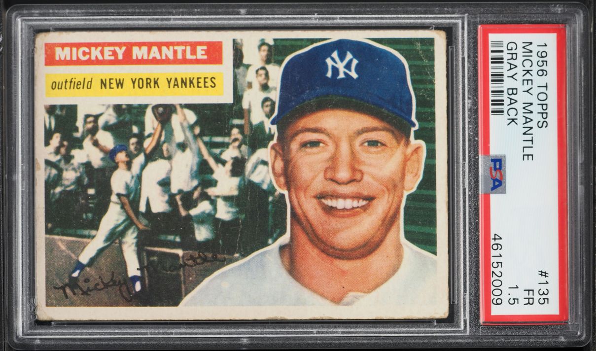1956 Topps Mickey Mantle #135 PSA 1.5 FR