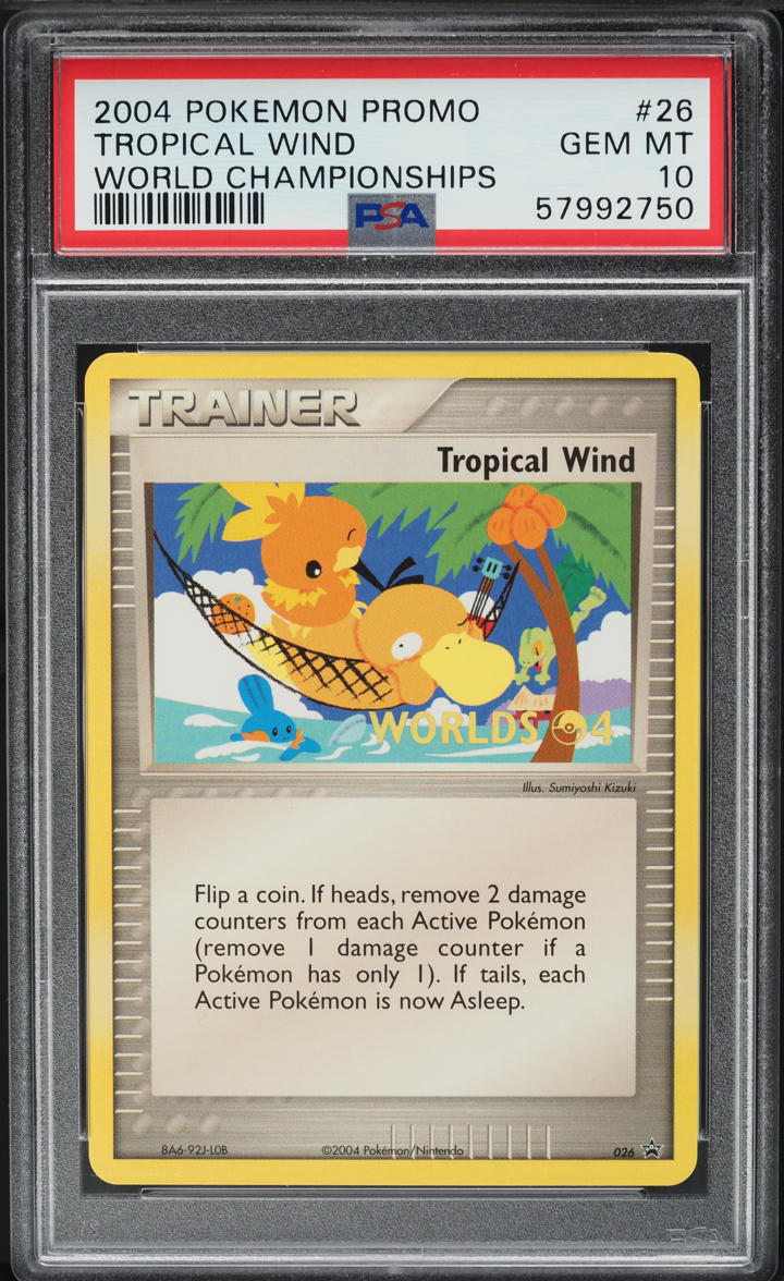 2004 Pokemon World Championships Promo Tropical Wind stamped #26 PSA 10 GEM MINT