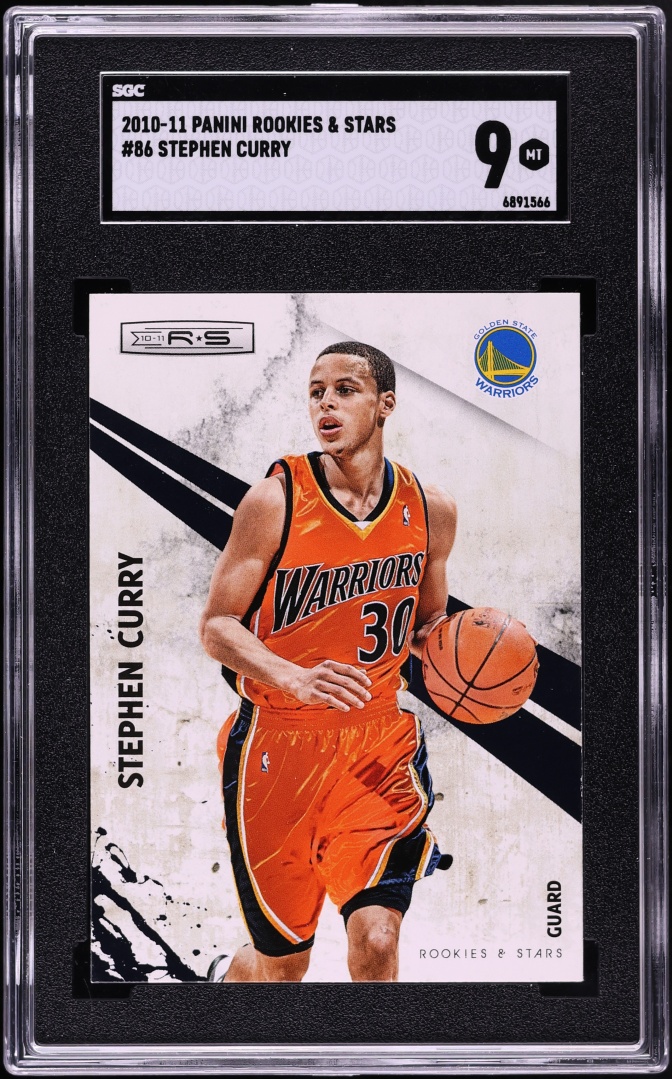2010 Panini Rookies & Stars Stephen Curry #86 SGC 9 MINT