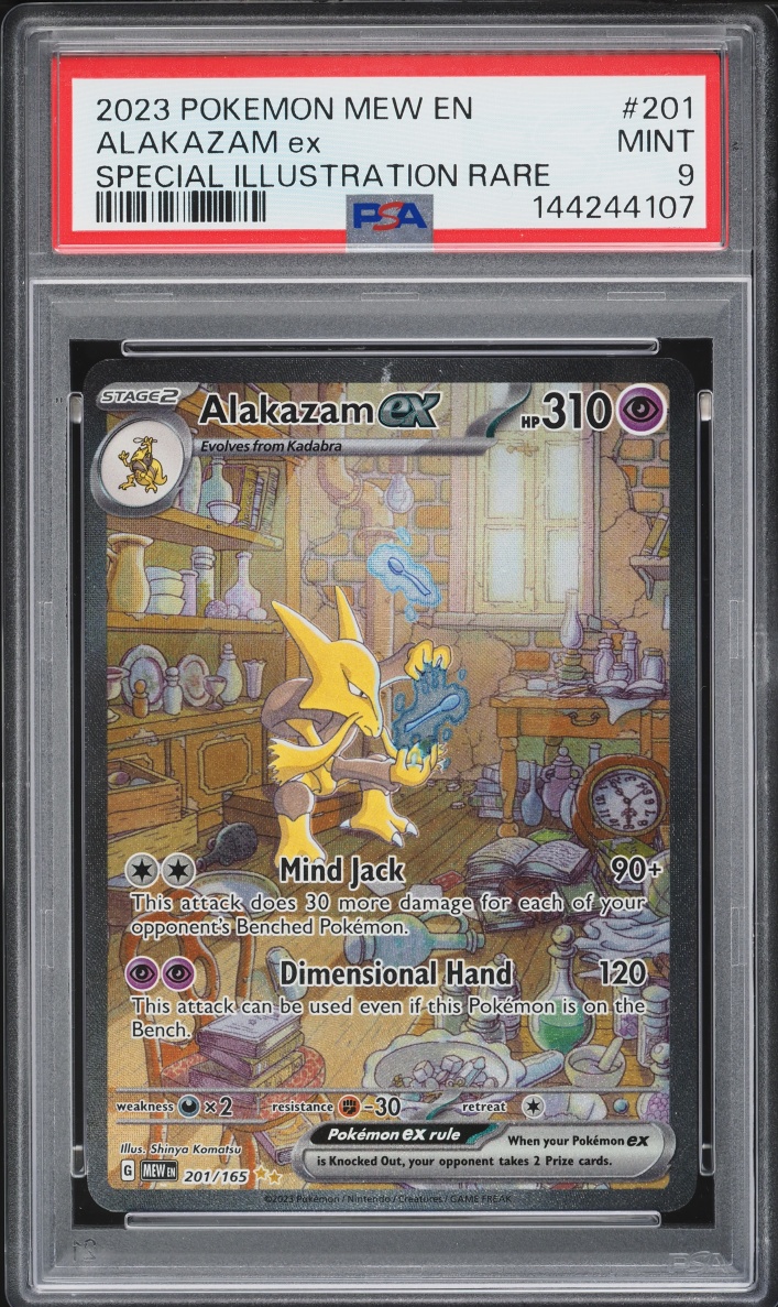 2023 Pokemon Scarlet & Violet 151 SIR Alakazam ex #201 PSA 9 MINT