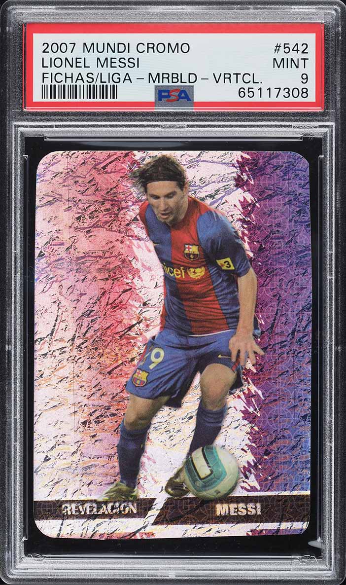 2007 Mundi Cromo Lionel Messi PSA8(メッシ) 2007 Mundi Cromo Ediciones Estadio Liga Lionel Messi #33 PSA 8 NM