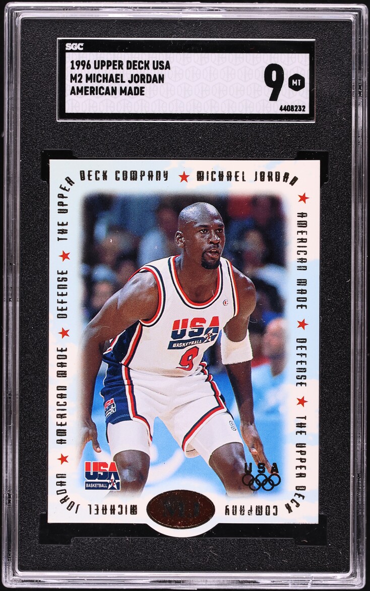 1996 Upper Deck USA American Made Michael Jordan #M2 SGC 9 MINT