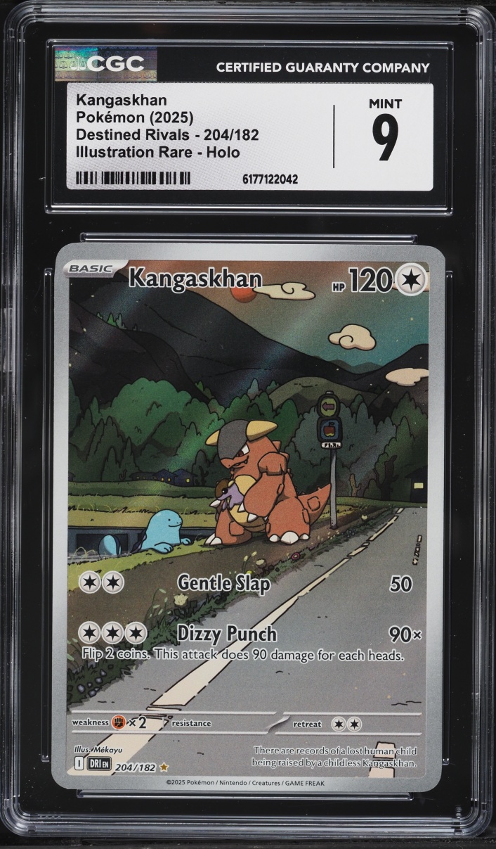 2025 Pokemon Scarlet & Violet Destined Rivals IR Kangaskhan #204 CGC 9 MINT