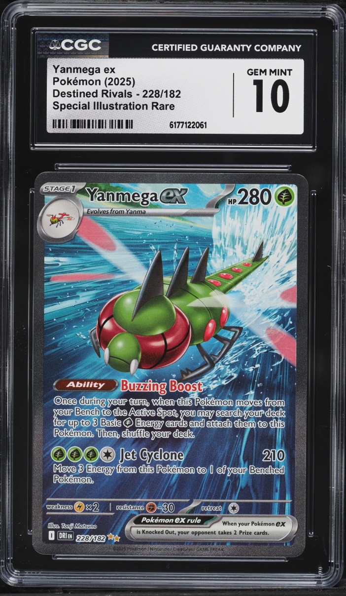 2025 Pokemon Scarlet & Violet Destined Rivals SIR Yanmega Ex #228 CGC 10 GEM MINT