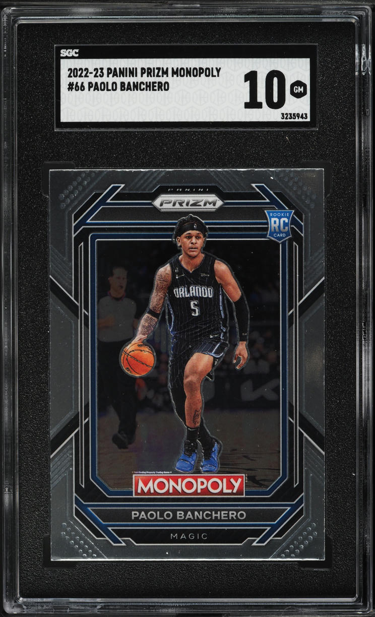2022 Panini Prizm Monopoly Paolo Banchero ROOKIE #66 SGC 10 GEM MINT