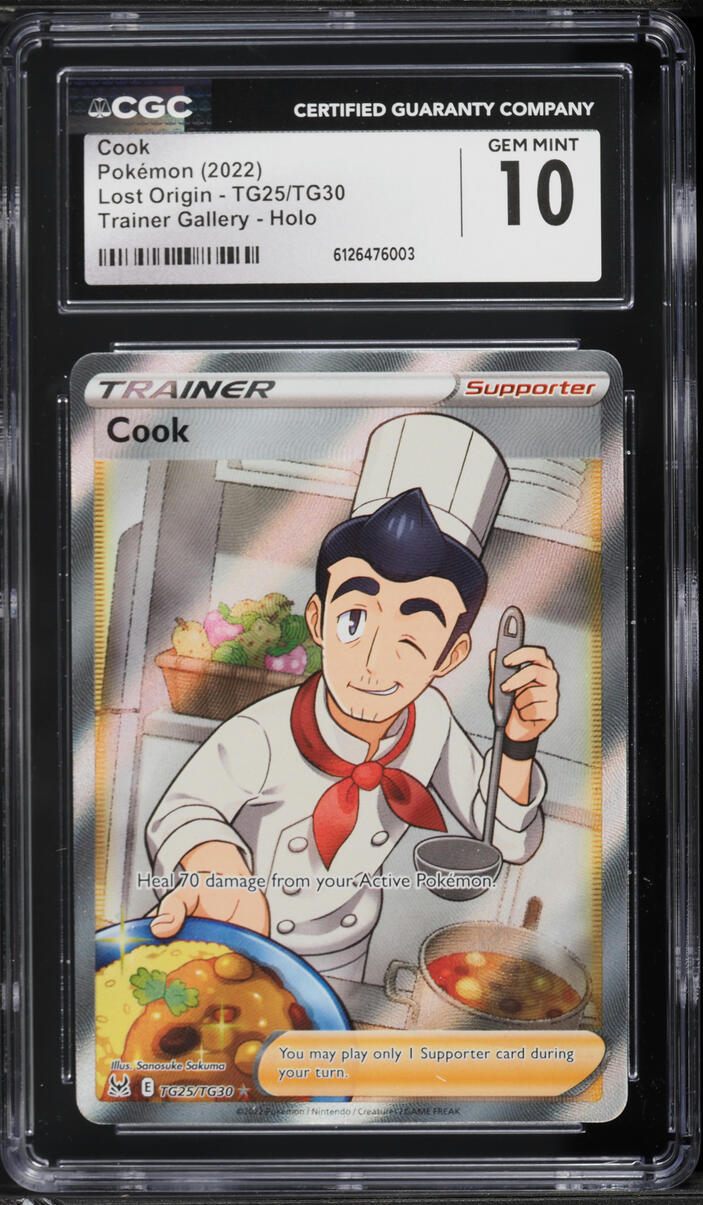 2022 Pokemon Sword & Shield Lost Origin CHR Cook #TG25 CGC 10 GEM MINT